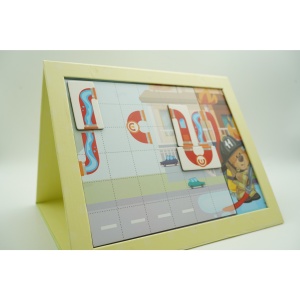 Joc educativ magnetic de interconectare, micul pompier, 15 nivele, 9 carti, pentru copii, +3 ani, multicolor - Img 10