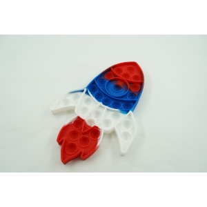 Jucarie antistres din silicon Flippy, Pop it Now and Flip It ,Racheta ,Multicolor - Img 4