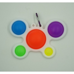 Jucarie Antistres Flippy - Fidget Toy, Simple Dimple, Crab, Multicolor - Img 2