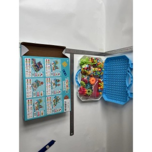 Jucarie Educativa Si Interactiva, Flippy, Set De Constructie Puzzle Din ABS Cu Bormasina Pentru Dezvoltatea Creativitatii Si A Indemanarii 2D si 3D, Valiza, +3, 31x7x25 cm, 336 Piese - Img 10