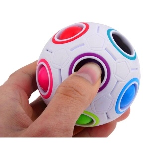 Jucarie interactiva antistres minge, multicolor, + 3 ani - Img 2