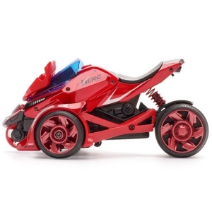 Jucarie pentru copii, masina cu extensie de motocicleta, 2 in 1, rosie - Img 2