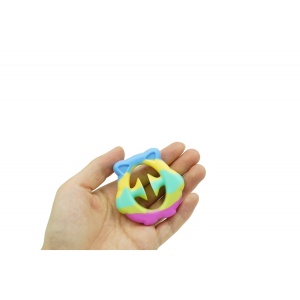 Jucarie senzoriala antistres cu ventuza de decompresie, Antrenare antebrat, Fidget Toy, Model Ursulet, Macarons - Img 2