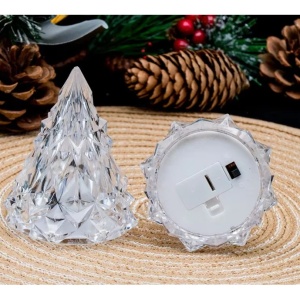 Lampa de Veghe, Flippy, Model IceBerg, Lumina Calda, cu Baterii, Transparenta, 6.5x8 cm - Img 4