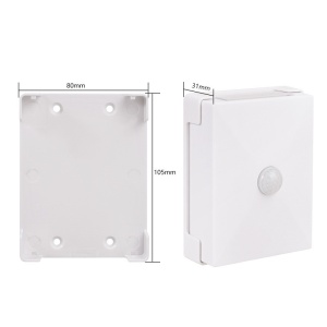Lampa LED bidirectionala cu senzor de miscare Flippy, cu baterii, pentru dormitor, bucatarie, baie, scari, 2 LEd-uri, 8 x 10.5 cm, material ABS si PC, portabila, alb cald - Img 4