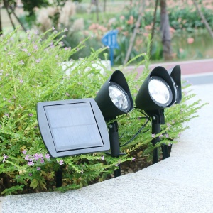 Lampa solara de tip decoratiune pentru gradina, Flippy, model 3 felinare, alb rece - Img 2