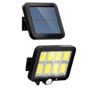Lampa Solara LED 160 COB, Flippy, 8 Grile, Senzor de Lumina si Miscare, Lungime Cablu 4.6 m, Lumina Alba - Img 3