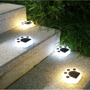Lampa solara LED, Tip laba de urs, pentru gazon sau gradina, Rezistenta la apa, Flippy, Alb rece - Img 10