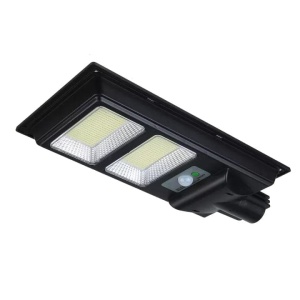 Lampa solara stradala Flippy, cu suport de prindere si telecomanda, senzor de miscare si lumina, 96 LED-uri, IP65, ABS, 5AH, 100W, temperatura culoare 6500K, 37.8x18.8x5 cm, autonomie 10-12 ore, negru - Img 4