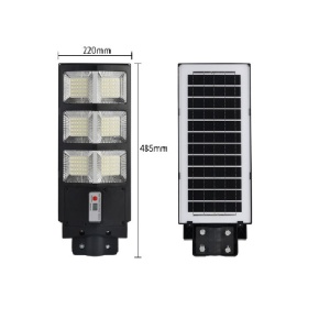 Lampa solara stradala Flippy, cu telecomanda, senzor de miscare si lumina, suport prindere, 135 LED-uri, IP65, ABS, 8AH, 100W, temperatura culoare 6500K, 48.5x22x6.8 cm, autonomie 10-12 ore, negru - Img 5