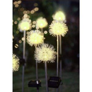 Lampa solara sub forma de Papadie, alb cald, Flippy - Img 2