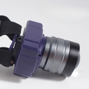 Lanterna LED de Montat pe Cap, Flippy, cu Raza Lunga de Zoom, Far Telescopic, Reglabil, Rezistent la Apa, pentru Pescuit in Aer Liber, Camping, Lumina Puternica, Lanterna, 7.5x5x7 cm, Albastru - Img 4