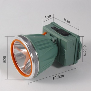 Lanterna LED de Montat pe Cap, Flippy, cu Raza Lunga de Zoom, Reincarcabila USB, Far Telescopic, Rezistent la Apa, Reglabil, pentru Pescuit in Aer Liber, Camping, Lumina Puternica, Lanterna, 10.5x8x6.5 cm, Verde Inchis - Img 3
