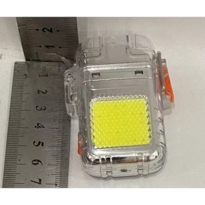 Lanterna Tip Breloc cu Bricheta, Flippy, Impermeabila, 3 Moduri Iluminare, 300 mAh, Incarcare USB-C, COB, Raza de Actiune 50 - 100 m, 7.4 x 4.9 x 1.7 cm, Argintiu - Img 2