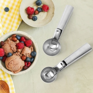 Lingura dozatoare inghetata Flippy, Cool Serving, inox, gri - Img 4