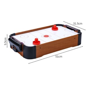 Masa Air-Hockey Flippy, 51 x 31.5 x 9.5 cm, bara pentru punctaj, material ABS, maro - Img 7