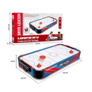 Masa Air Hockey Graffiti fara Picioare, Flippy, PVC, 2 Pucuri, Tabela Scor, 2 Impingatoare, 76x38x9 cm, Albastru - Img 2