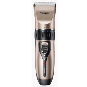 Masina De Tuns Bebelusi si Copii, Flippy, Lame Cermice si Inox, Fara Fir, Functie Anti Taiere, Silentios, 50 W, 4 Accesorii, Incarcator USB, Gold Negru