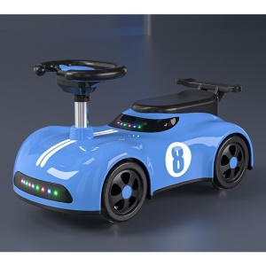 Masina pentru Copii, Flippy, 1-3 ani, Impingere, Bluetooth, Muzica, din ABS, 4 Roti, Inaltime Sezut 22 cm, Albastru - Img 2