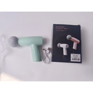 Mini Aparat de Masaj, Flippy, Tip Pistol, Incarcare USB Tip C, Portabil, Pentru Relaxare Musculara, Autonomie 120 Min, 3 Trepte de Viteza, Verde - Img 2