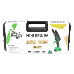 Mini drujba Micul Fermier, 20V, cu doua lame 6'' si 8'', doua lanturi - Img 2