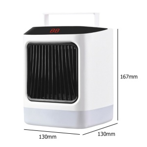 Mini incalzitor portabil Flippy cu telecomanda, afisaj digital, sincronizare inteligenta, lumina de noapte colorata - Img 2