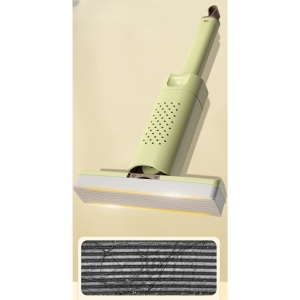 Mini Mop, Flippy, Pentru Uz Casnic, Sistem Autostoarcere, Portabil, Mop cu Burete, Rotire 180°,15 x 27.5 cm, Verde - Img 6