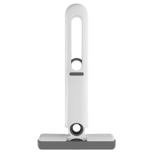 Mop de mână Flippy, mini portabil, cu sistem de stoarcere, dispozitiv de curățare manuală, cu burete absorbant, material PVA, suprafețe și ferestre multiple, 29,5 x 15,5 cm, alb Culoare: Patentat [mop mic + 2 PU care nu se întăresc niciodată Mian Tou] - Img 1