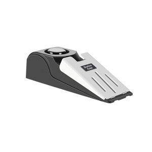 Opritor pentru Usa cu Alarma, Flippy, 120DB, cu Baterii, cu 3 Trepte de Sensibilitate, Antialunecare, Buton ON-OFF, 14x4.5x4 cm, Negru - Img 1