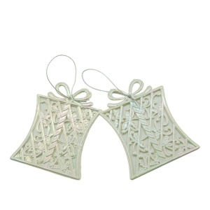 Ornament brad de Craciun, Perlat, in forma de Cadou, 9 cm x 11 cm, Plastic, Flippy - Img 1