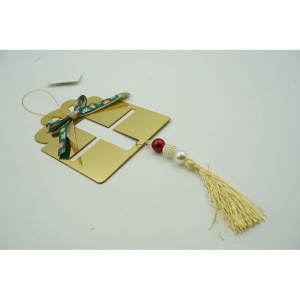 Ornament brad, Flippy, Cadou, Auriu, Lucios, 16*28CM, Acril, Interior/ Exterior - Img 10