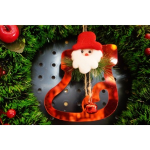 Ornament brad, Flippy, Gheata cu clopotei, Rosu, Lucios, 15*20CM, Acril, Interior/ Exterior - Img 3