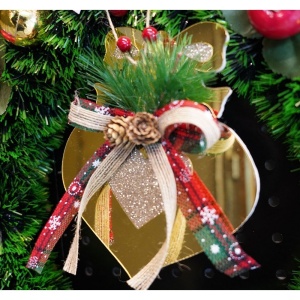 Ornament brad, Flippy, Inima, Auriu, Lucios, 15*16CM, Acril, Interior/ Exterior - Img 6