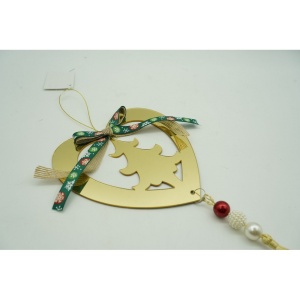 Ornament brad, Flippy, Inima, Auriu, Lucios, 15*26CM, Acril, Interior/ Exterior - Img 10