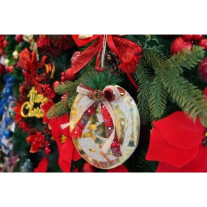 Ornament brad, Flippy, Pasare, Auriu, Lucios, 17*17CM, Acril, Interior/ Exterior - Img 11