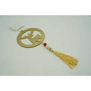 Ornament brad, Flippy, Ren, Auriu, Lucios, 8*25CM, Acril, Interior/ Exterior - Img 5
