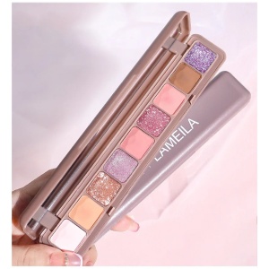 Paleta Farduri Flippy, 9 Culori, Farduri Mate si Sidefate, Rezistenta la Apa, Oglinda, 10 g, 9 x 3 x 2 cm, Valabilitate 3 Ani, Multicolor - Img 4