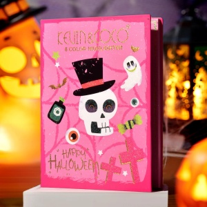 Paleta Iluminatoare, Flippy, 6 Nuante, Halloween, Culori Calde, Dreptunghiulara, 160g, Valabilitate 24 Luni, 17.4x11.5x1.3 cm, Varianta B, Nude-Rose - Img 5
