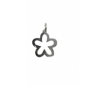Pandantiv din Argint 925 Jolie Silver, Model Floare contur, 15 x 10 mm, 0.5 g - Img 2