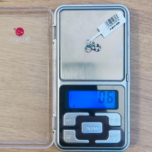 Pandantiv, Jolie Silver, Argint 925, Model Infinit cu Pietre, Model Random, Zirconii, 10 x 12 mm, 0.6 g - Img 4