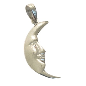 Pandantiv, Jolie Silver, Argint 925, Model Semiluna, 1.2 g, 26x10 mm - Img 1