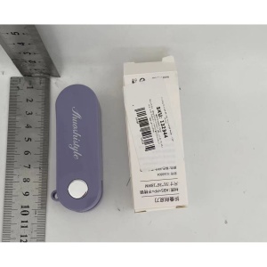 Peeler pentru Legume si Fructe, Flippy, 3.6 x 9.1 cm, Multifunctional, Curatator Pliabil, din ABS si Otel Inoxidabil, Mov - Img 2