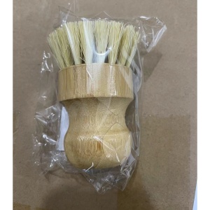 Perie de Curatat Vase si Alimente, Flippy, din Lemn de Fag, 8 x 5 cm, Perie din Sisal, Bej - Img 6