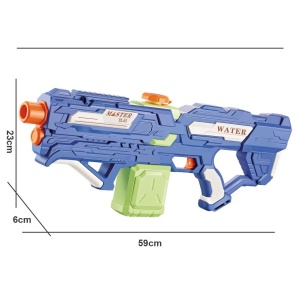 Pistol cu Apa pentru Copii, Rezervor 600ml, Flippy, 14ani+, cu baterie 1200mAh, Electric Burst, Albastru/Verde, 800ML - Img 8
