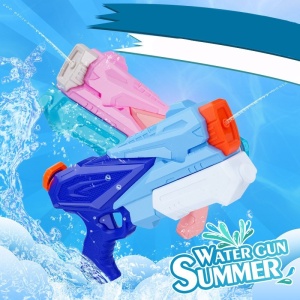 Pistol cu Apa pentru Copii, Rezervor, Pentru Piscina/Plaja, Flippy, 6ani+, 3 duze, Roz, 500ML - Img 6