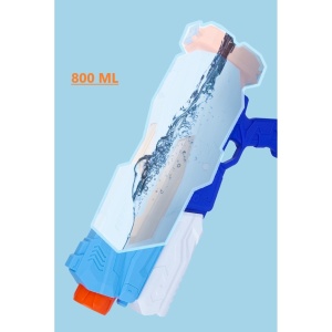 Pistol cu Apa pentru Copii, Rezervor, Pentru Piscina/Plaja, Flippy, 6ani+, 5 duze, Quick Fill, Albastru, 800ML - Img 5