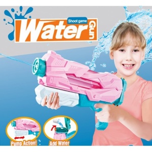 Pistol cu Apa pentru Copii, Rezervor, Pentru Piscina/Plaja, Flippy, 6ani+, 5 duze, Quick Fill, Roz, 800ML - Img 8
