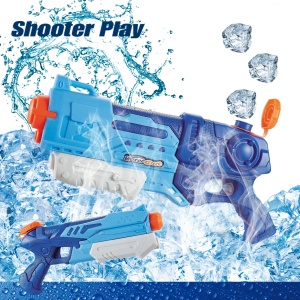Pistol cu Apa pentru Copii, Rezervor, Pentru Piscina/Plaja, Flippy, 6ani+, Albastru, 900ML - Img 8