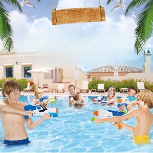 Pistol cu Apa pentru Copii, Rezervor, Pentru Piscina/Plaja, Flippy, 6ani+, Multicolor, 1250ML - Img 2