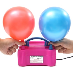 Pompa Electrica Pentru Umflat Baloane, 600 W, Roz cu albastru, - Img 3